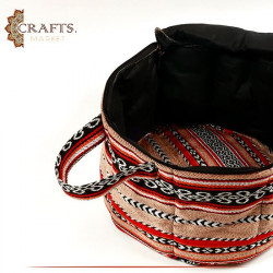 Handmade Multi-Color Fabric Thermal Bag in Heritage Design