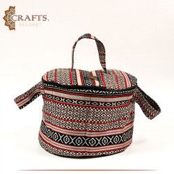 Handmade Multi-Color Fabric Thermal Bag in Heritage Design