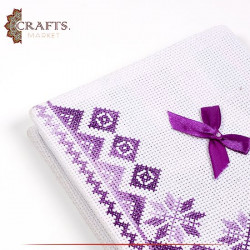 Handmade-Embroidered Duo-Color Note Book Cover