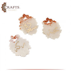 Handmade Multi Color Resin Coaster Set, 3PCS