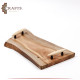 Handcrafted Brown Natural Wooden Tray Handcrafted Brown Natural Wooden Tray