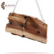 Handcrafted Brown Natural Wooden Wall Clock Handcrafted Brown Natural Wooden Wall Clock