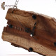 Handcrafted Brown Natural Wooden Wall Clock Handcrafted Brown Natural Wooden Wall Clock
