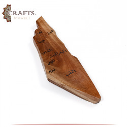 Handcrafted Brown Wall Hanging  Wooden in a Palestine Map