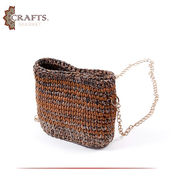 Handmade Multi-Color Crochet Women Shoulder Bag Handmade Multi-Color Crochet Women Shoulder Bag