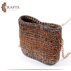 Handmade Multi-Color Crochet Women Shoulder Bag