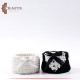 Handmade Duo-Color Crochet Mini Basket, Set 2 PCS Handmade Duo-Color Crochet Mini Basket, Set 2 PCS