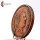 Handmade Wooden Figure Table Décor in a Coin design Handmade Wooden Figure Table Décor in a Coin design