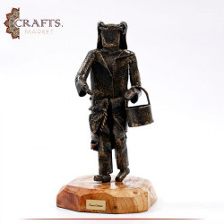 Handmade Metal Figure Table Décor in a The Farmer design