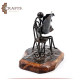 Handmade Metal Figure Table Décor in a  Newspaper Reader design