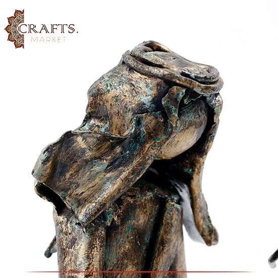Handmade Metal Figure Table Décor in a The Farmer design Handmade Metal Figure Table Décor in a The Farmer design