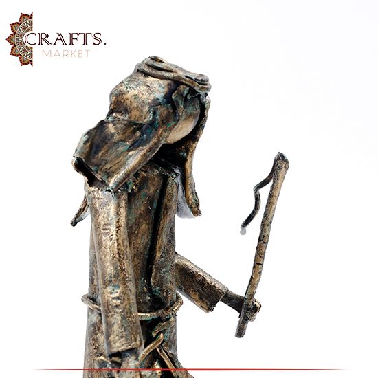 Handmade Metal Figure Table Décor in a The Farmer design Handmade Metal Figure Table Décor in a The Farmer design