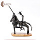 Handmade Metal Figure Table Décor in a Don Quixote design Handmade Metal Figure Table Décor in a Don Quixote design