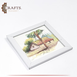 Hand-painted Watercolor Painting  Countryside House  Design Wall Art