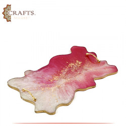 Handcrafted Multi-Color Resin Tray 