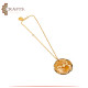 Handmade Golden Resin Pendant with the writing Coffee Handmade Golden Resin Pendant with the writing Coffee