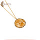 Handmade Golden Resin Pendant with the writing Coffee Handmade Golden Resin Pendant with the writing Coffee
