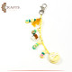 Handmade Yellow Plastic Key Chain Handmade Yellow Plastic Key Chain