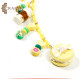 Handmade Yellow Plastic Key Chain Handmade Yellow Plastic Key Chain
