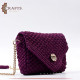 Handmade Purple Cotton Women Shoulder Bag Handmade Purple Cotton Women Shoulder Bag