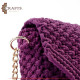 Handmade Purple Cotton Women Shoulder Bag Handmade Purple Cotton Women Shoulder Bag
