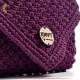 Handmade Purple Cotton Women Shoulder Bag Handmade Purple Cotton Women Shoulder Bag