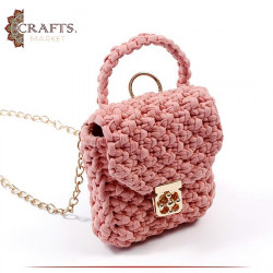 Handmade Pink Cotton Women Shoulder Bag