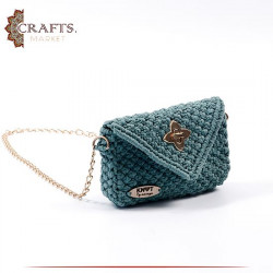Handmade Green Cotton Women Shoulder Bag