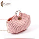 Handmade Pink Cotton Women Shoulder Bag Handmade Pink Cotton Women Shoulder Bag