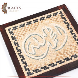 Handcrafted Multi-Color Natural Stone Wall Art الحمدلله  Design