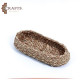 Handmade Beige Hay Oval Basket Handmade Beige Hay Oval Basket