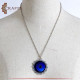 Handmade Metal Women Necklace adorned with Blue Eye Pendant Handmade Metal Women Necklace adorned with Blue Eye Pendant