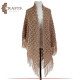Hand knitted Beige Wool Women Scarf Hand knitted Beige Wool Women Scarf