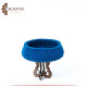 Handmade Duo-Color Crochet Wooden Serving Tray Handmade Duo-Color Crochet Wooden Serving Tray