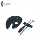 Handmade Navy Artist Palette Handmade Navy Artist Palette