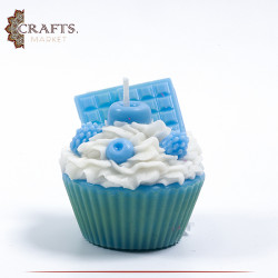 Handmade Cupcake-Shaped Candle