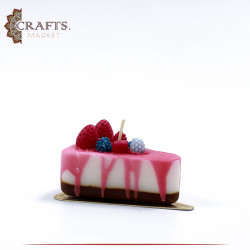 Handmade Cheesecake-Shaped Candle