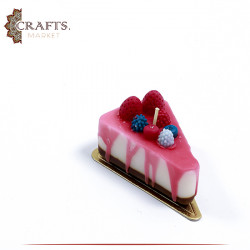 Handmade Cheesecake-Shaped Candle