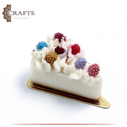 Handmade Cheesecake-Shaped Candle