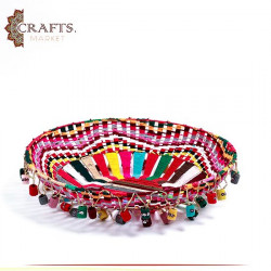 Handmade Multi-Color Wall Hanging in a Basket shape