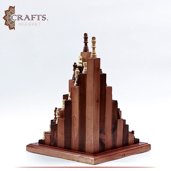 Handmade Wooden Chess Table Décor Handmade Wooden Chess Table Décor