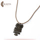 Handmade Leather Women Necklace with an Owl Pendant Handmade Leather Women Necklace with an Owl Pendant