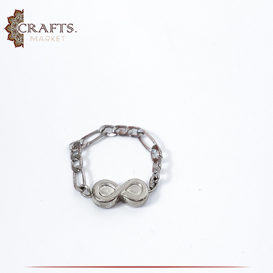 Handmade Silver Stainless Women Ring with Infinity design Handmade Silver Stainless Women Ring with Infinity design