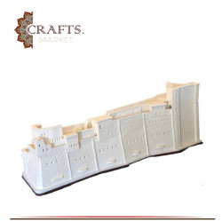 Hand Engraved Gypsum Table Decor with  AlKarak Castle  Design 