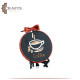 Handcrafted Cotton Round Embroidery Hoop Table Decor in a Coffee Design Handcrafted Cotton Round Embroidery Hoop Table Decor in a Coffee Design