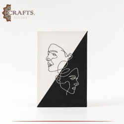 Handmade Wall Art Painting  Faces Design 
