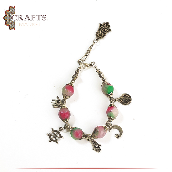 Handmade Multi-Color Glass Stone Women Bracelet Handmade Multi-Color Glass Stone Women Bracelet