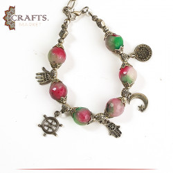 Handmade Multi-Color Glass Stone Women Bracelet 