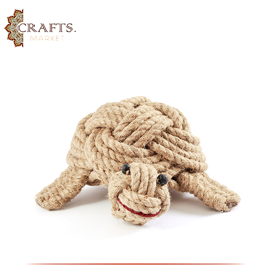 Handmade Rope Table Décor in a Turtle Design Handmade Rope Table Décor in a Turtle Design
