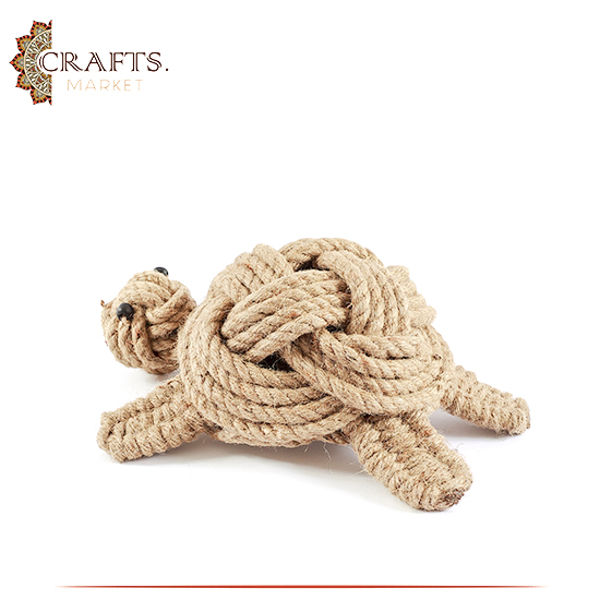 Handmade Rope Table Décor in a Turtle Design Handmade Rope Table Décor in a Turtle Design